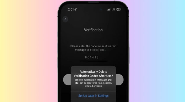 Cách xoá tin nhắn xác thực có mã 2FA trên iOS 17