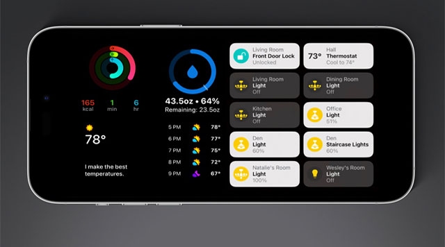 iOS 17: biến màn hình iPhone thành màn hình smarthome?