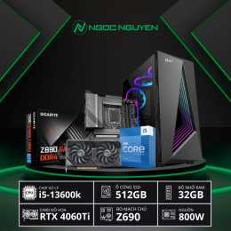[New 100%] NNPC Đồ Họa Z690 Core i5 13th/ RTX 4060Ti/ Window 10,11