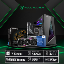 [New 100%] NNPC Đồ Họa Z790 Core i7 13th/ RTX 4070Ti/ Window 10,11