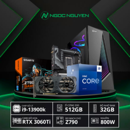 [New 100%] NNPC Đồ Họa Z790 Core i9 13th/ RTX 3060Ti/ Window 10,11