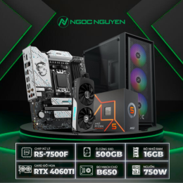 PC B650 AMD R5-7500F / VGA RTX 4060 Ti