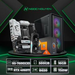 PC B650 AMD R5-7600X3D / VGA RTX 4060 Ti