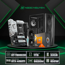 PC B650 AMD R7-7800X3D / VGA RTX 4060 Ti