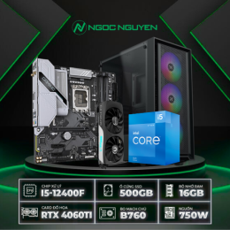 PC B760 Intel Core i5-12400F / VGA RTX 4060 Ti 