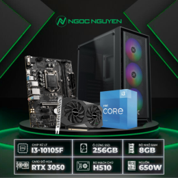 PC H510 Intel Core i3-10105F / VGA RTX 3050