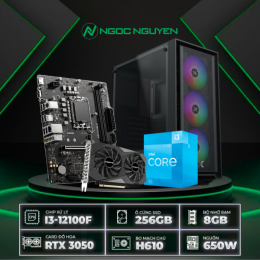 PC H610 Intel Core i3-12100F / VGA RTX 3050