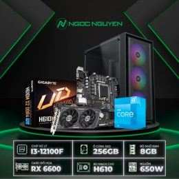 PC H610 Intel Core i3-12100F / VGA RX 6600 