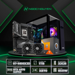PC X870 AMD R7-9800X3D / VGA RTX 4070 Super