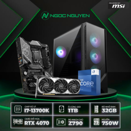 PC Z790 Intel Core i7-13700K / VGA RTX 4070 (Powered by MSI)